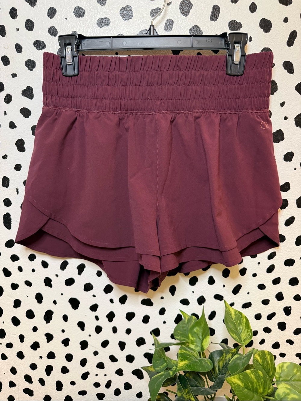Calia Athletic High Rise Petal Hem Shorts